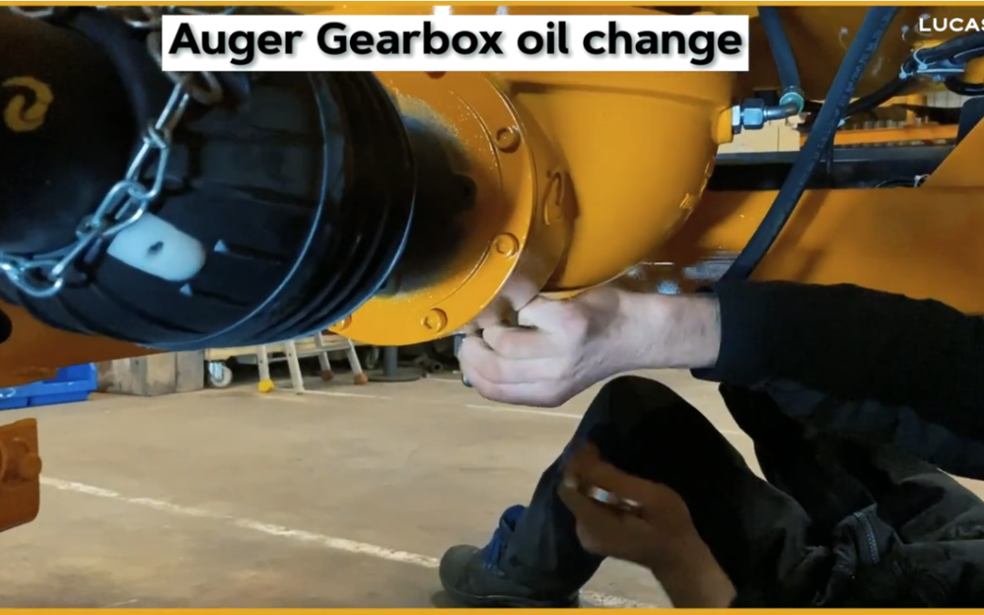 Auger Gearbox oil change