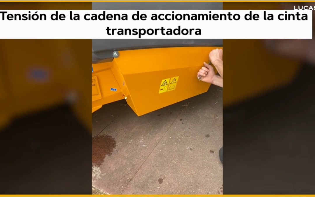 TENSIÓN DE LA CADENA DE ACCIONAMIENTO DE LA CINTA TRANSPORTADORA