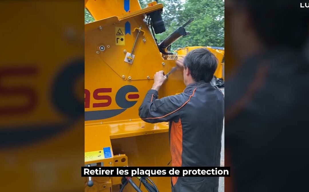 Réglage du contre-couteau de goulotte